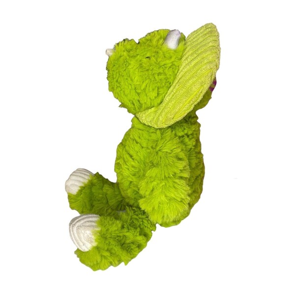 Animal Adventure Green Triceratops  Dinosaur Plush 9" Stuffed Animal Toy 2020 - Picture 4 of 12